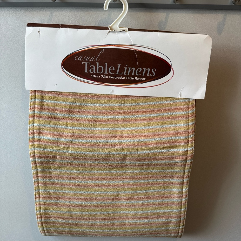 Vintage Striped Table Runner